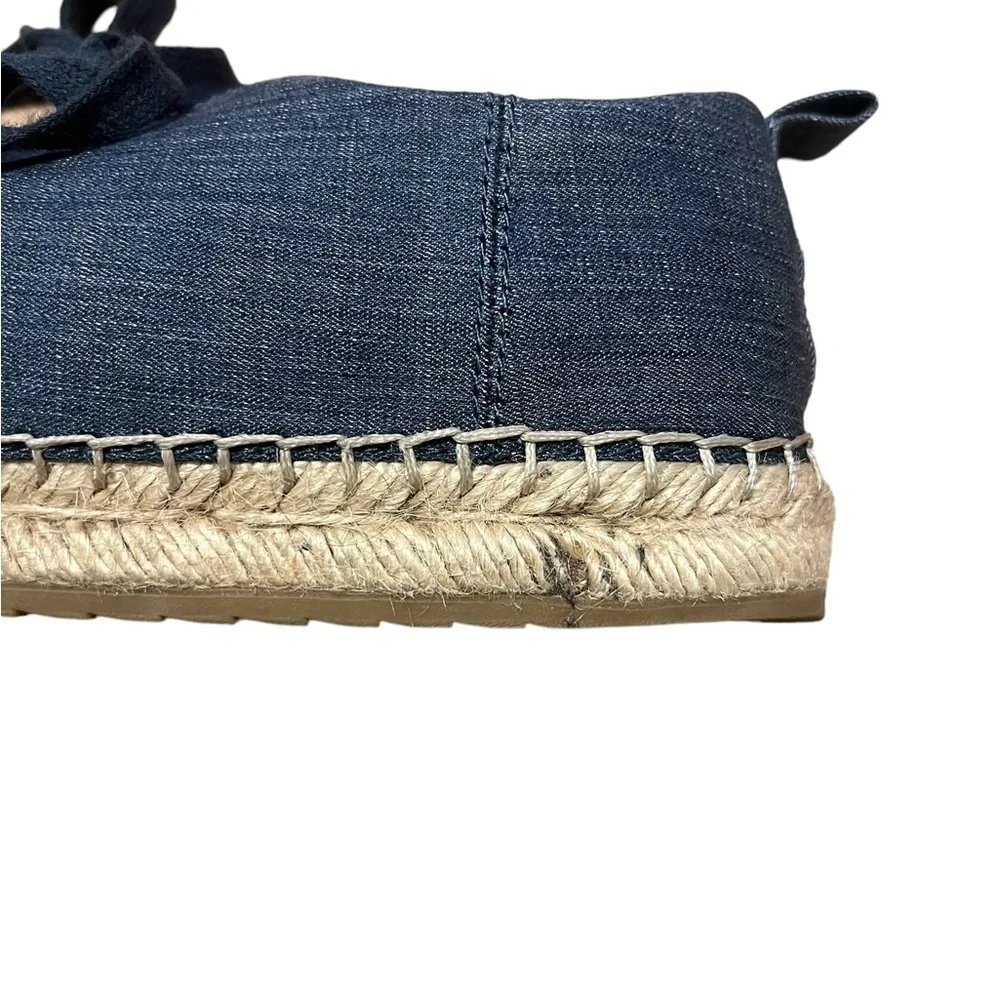 Lafayette 148 New York denim lace up espadrille